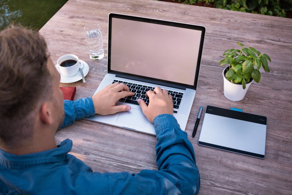 Business Man on laptop