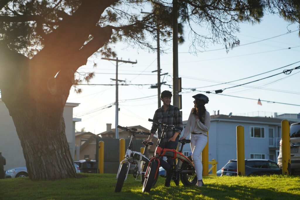 Couple with bikes